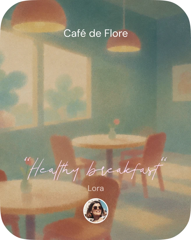 Café de Flore — “Healthy breakfast”, Lora